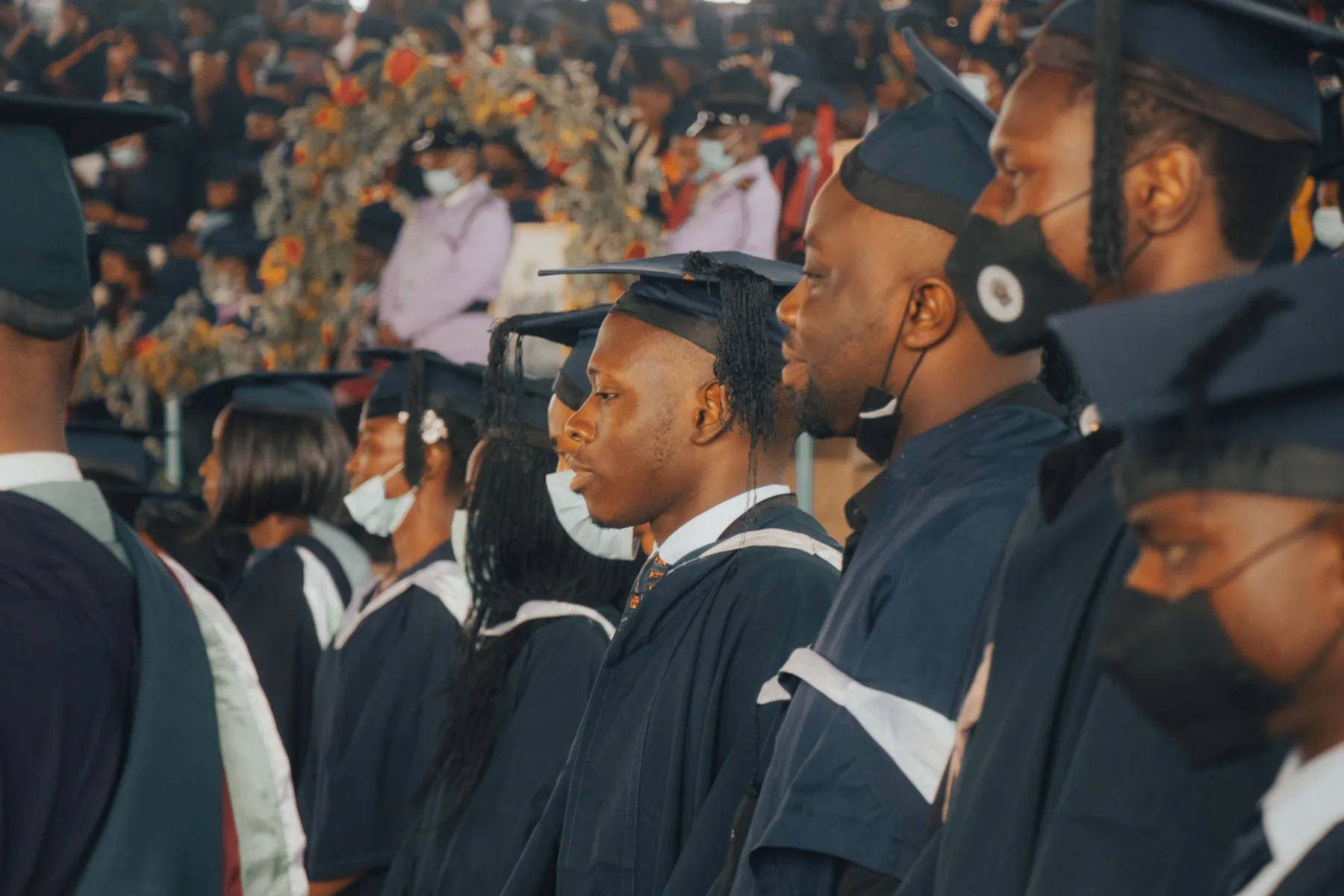 South African graduates at a graduation ceremony